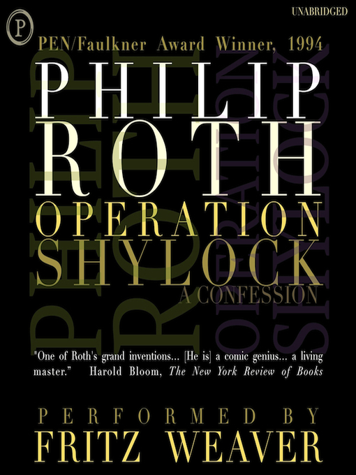 Title details for Operation Shylock by Philip Roth - Wait list